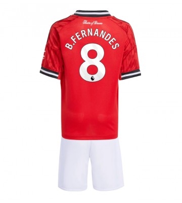 Manchester United Bruno Fernandes #8 Replika Hemmatröja Barn 2025-26 Kortärmad (+ Korta byxor) Manchester United Bruno Fernandes #8 Replika Hemmatröja Barn 2025-26 Kortärmad (+ Korta byxor)